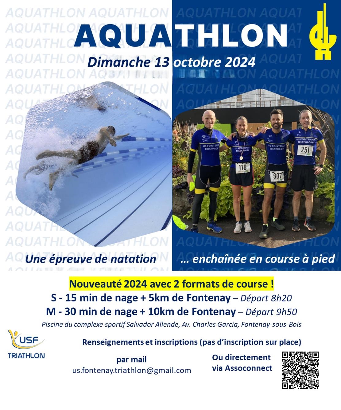 Affiche Aquathlon 2024